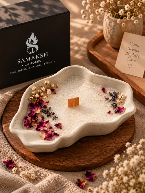 SC04 Irregular Candle Cup Bowl refillable eco-friendly sand wax candle